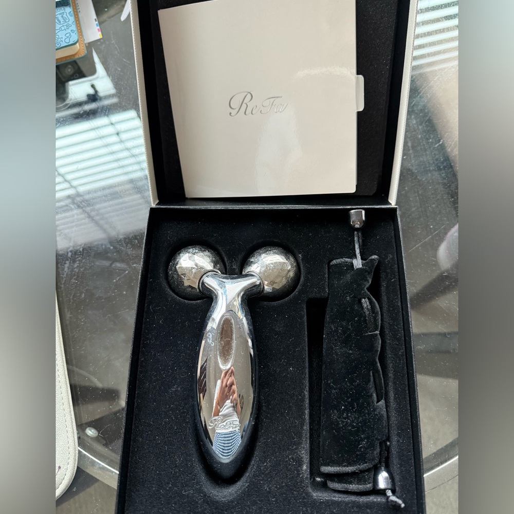 Authentic ReFa Silver Facial Roller